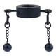 Premium Metal Testicle Stretcher - M 32mm 20mm High 435g Black