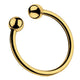 Golden Open Ball – Elegant Sequined Ring