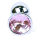 Anal Plug Metal Material Jewelry 7 Cm Silver
