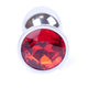 Anal Plug Metal Coolable Heatable 7 Cm Red