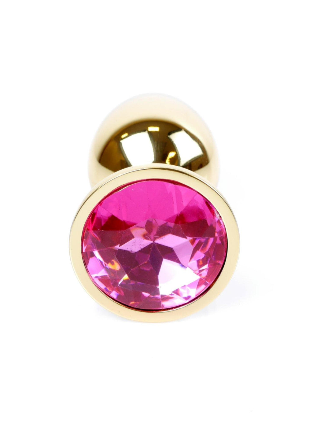 Anal Plug Bulb Coolable And Heatable 7 Cm With Pink Steel-based Decoration
