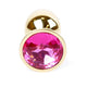 Anal Plug Bulb Coolable And Heatable 7 Cm With Pink Steel-based Decoration