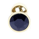 Anal Plug Metal Decorative Stone 7 Cm Black