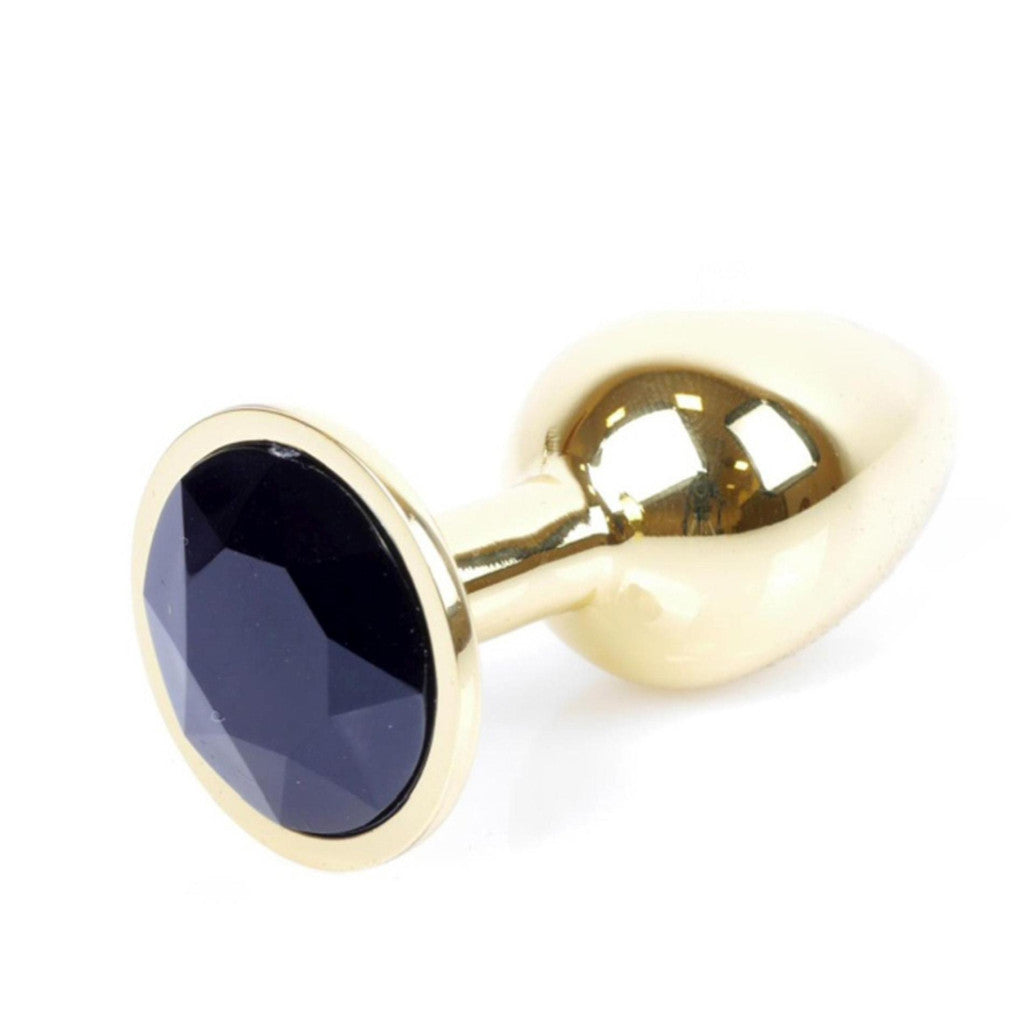 Anal Plug Decorated Metal 7 Cm Black