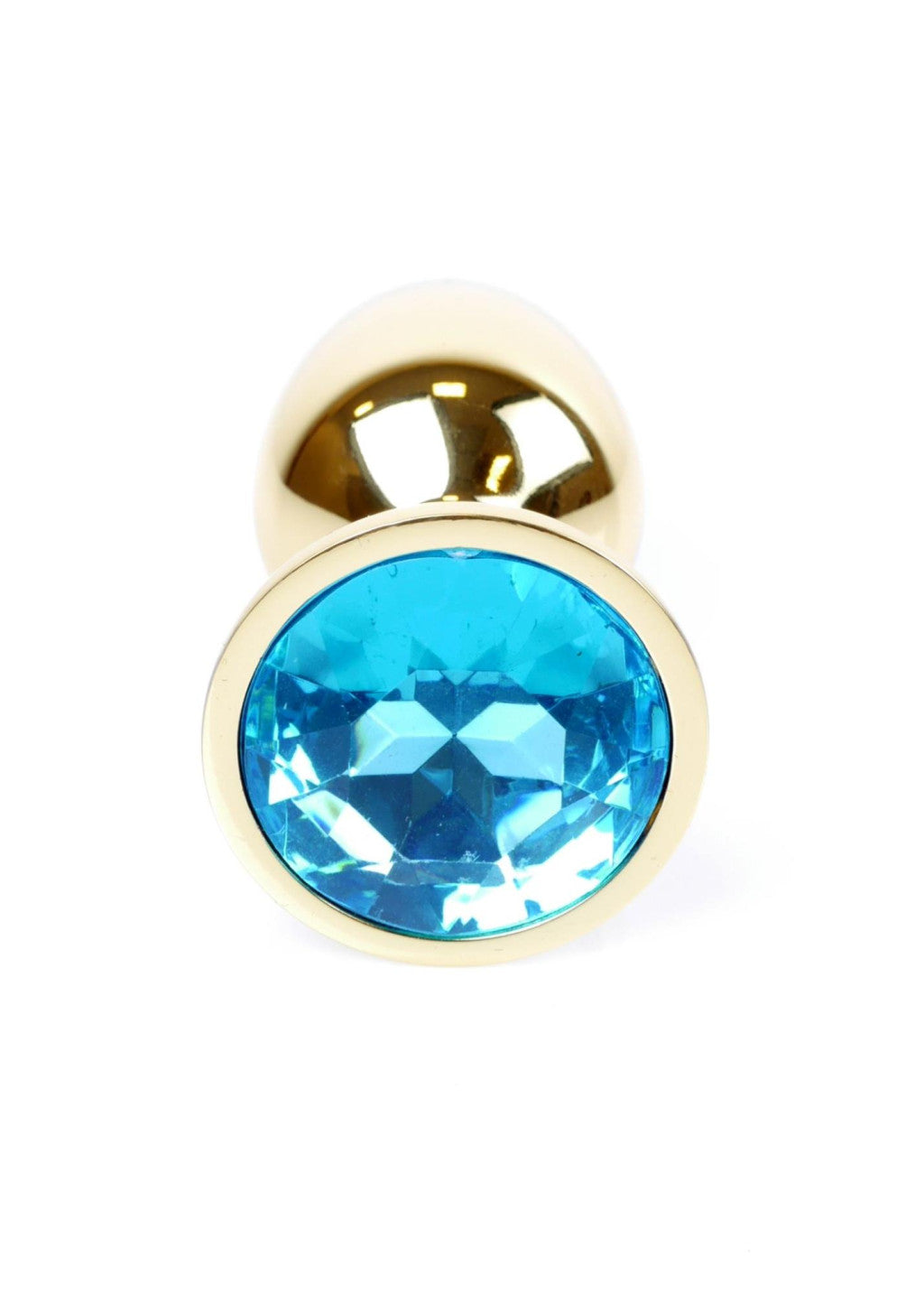 Anal Plug Metal Jewelry Coolable 7 Cm Light Blue