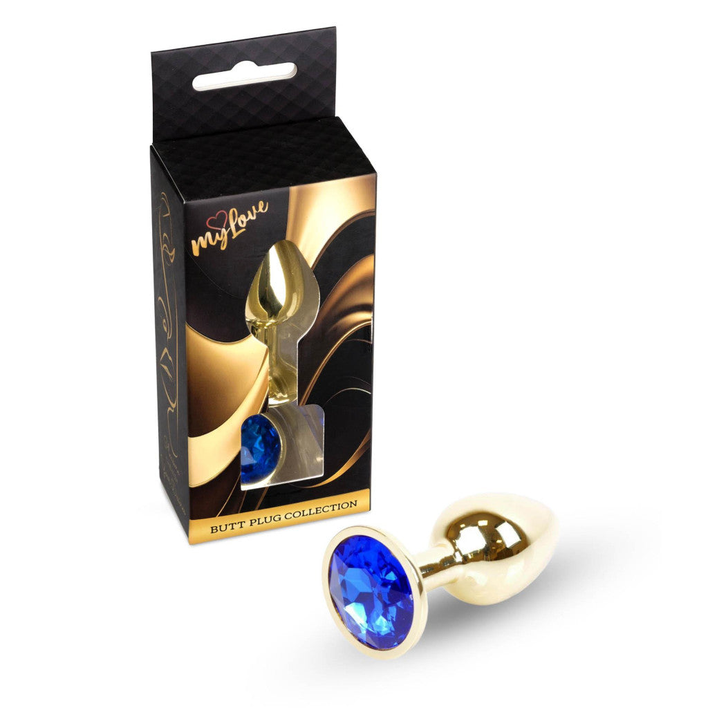 Anal Plug Metal Coolable Heatable 7 Cm Dark Blue