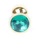 Anal Plug Jewelry Design Metal 7 Cm Green