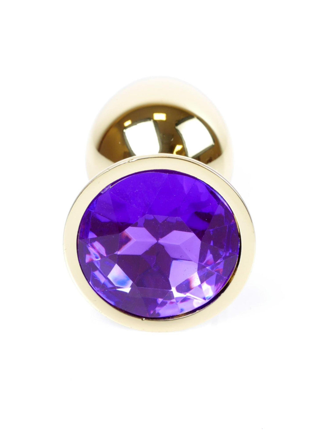 Anal Plug Decorated Smooth Surface 7 Cm Purple