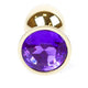 Anal Plug Decorated Smooth Surface 7 Cm Purple