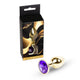 Mylove Toys Anal Plug Metal Decorated 7 Cm Purple