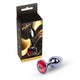 Anal Plug Metal Coolable Heatable 7 Cm Red