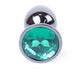 Anal Plug Jewelry Metal Coolable 7 Cm Green