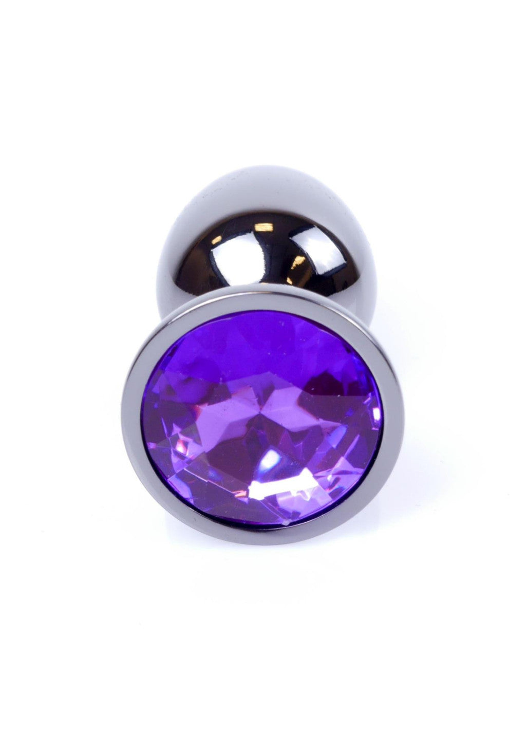 Sex Toy Anal Plug Metal Coolable 7 Cm Purple