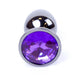 Sex Toy Anal Plug Metal Coolable 7 Cm Purple