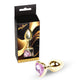 Mylove Toys Anal Plug Anatomical Shape Metal 7 Cm Gold Color