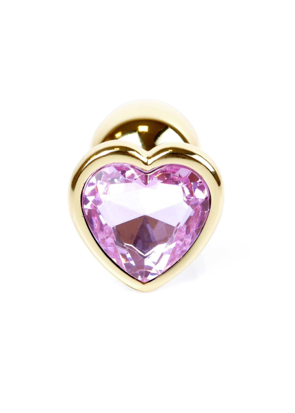 Anal Plug Wide End Jeweled 7 Cm Gold-pink