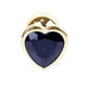 Anal Plug Jeweled Anatomical Shape 7 Cm Black