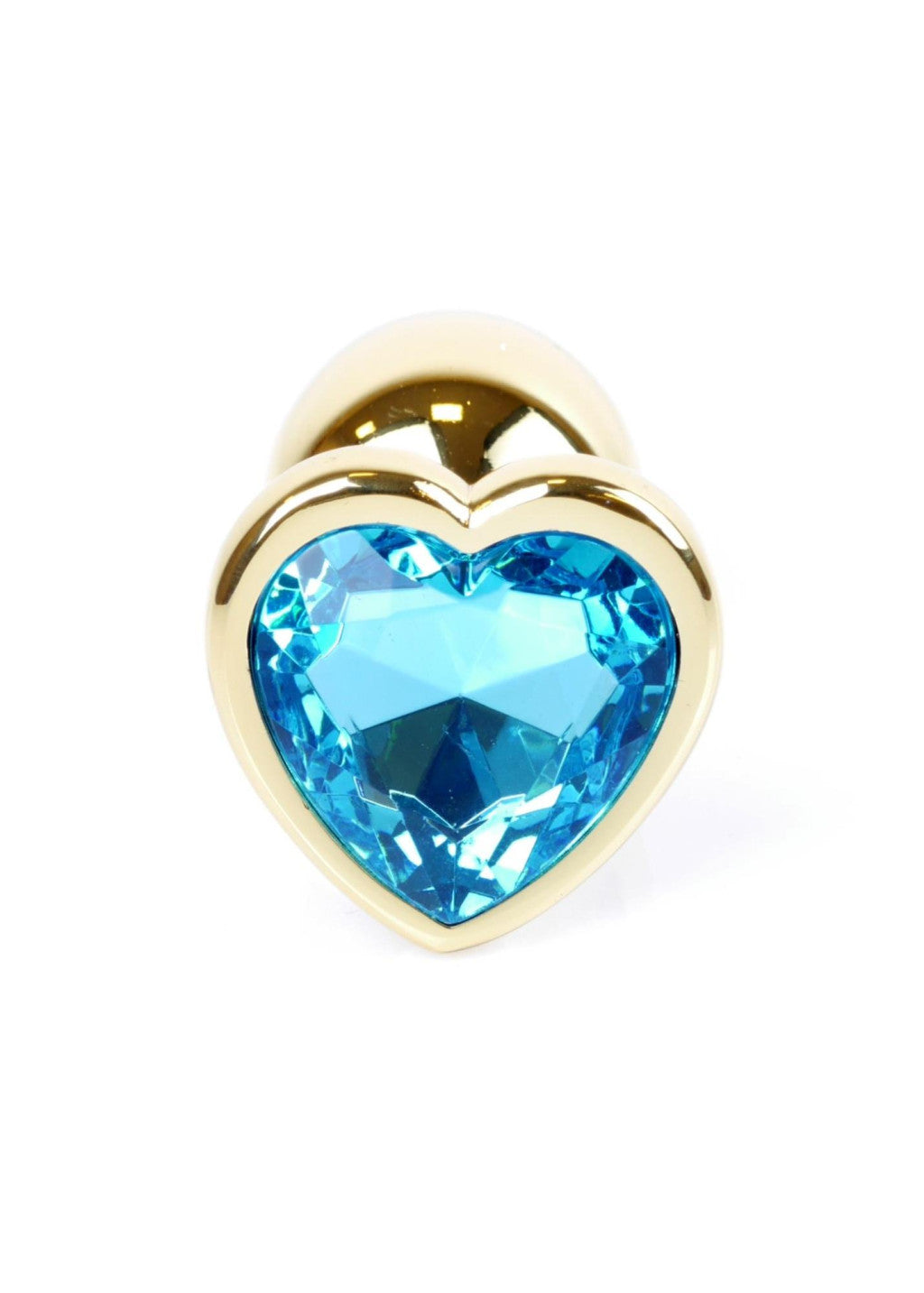 Anal Plug Anatomical Shape Jewelry 7 Cm Light Blue