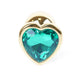 Anal Plug Jewelry Metal Coolable-heatable 7 Cm Green