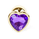 Anal Plug Metal Design Coolable Heatable 7 Cm Purple