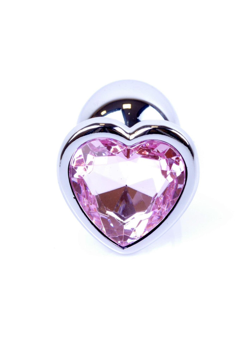 Anal Plug Metal Coolable Decorative 7 Cm With Silver Heart-shaped Decoration