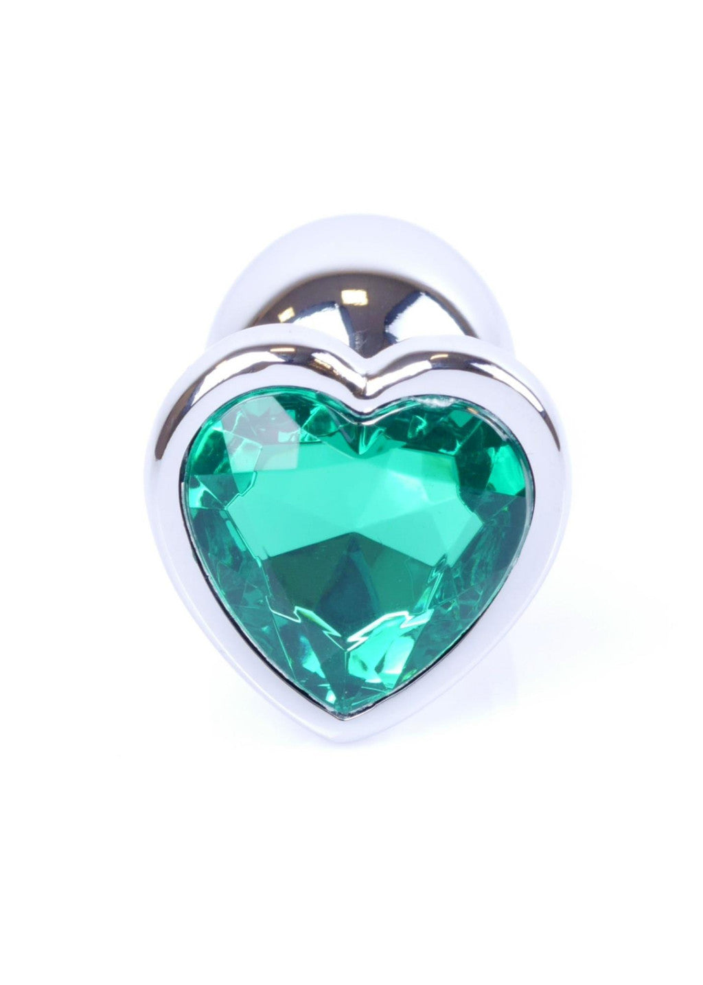 Anal Plug Jeweled Anatomical Shape 7 Cm Green