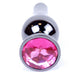 Anal Plug Jewelry Cooling-heating 9.5 Cm Pink