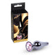 Mylove Toys Anal Plug Exclusive With Metal Bead 9.5 Cm Silver Color
