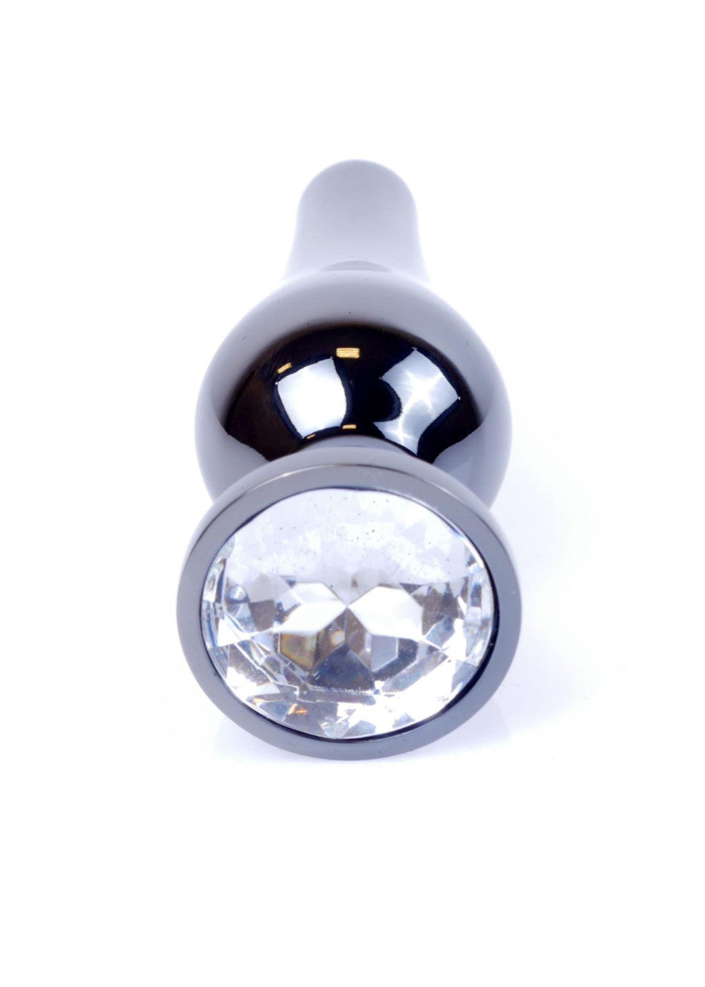 Anal Plug Anatomical Shape Metal Gift Box 9.5 Cm Silvery Gray
