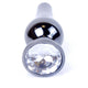 Anal Plug Anatomical Shape Metal Gift Box 9.5 Cm Silvery Gray