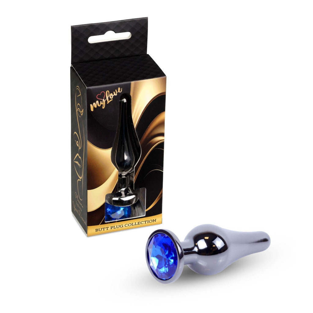 Mylove Toys Anal Plug Metal Coolable 9.5 Cm Dark Blue