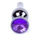 Anal Plug Anatomically Shaped Two-temperature 9.5 Cm Purple