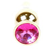 Anal Plug Metal Body Coolable Heatable 9.5 Cm Pink