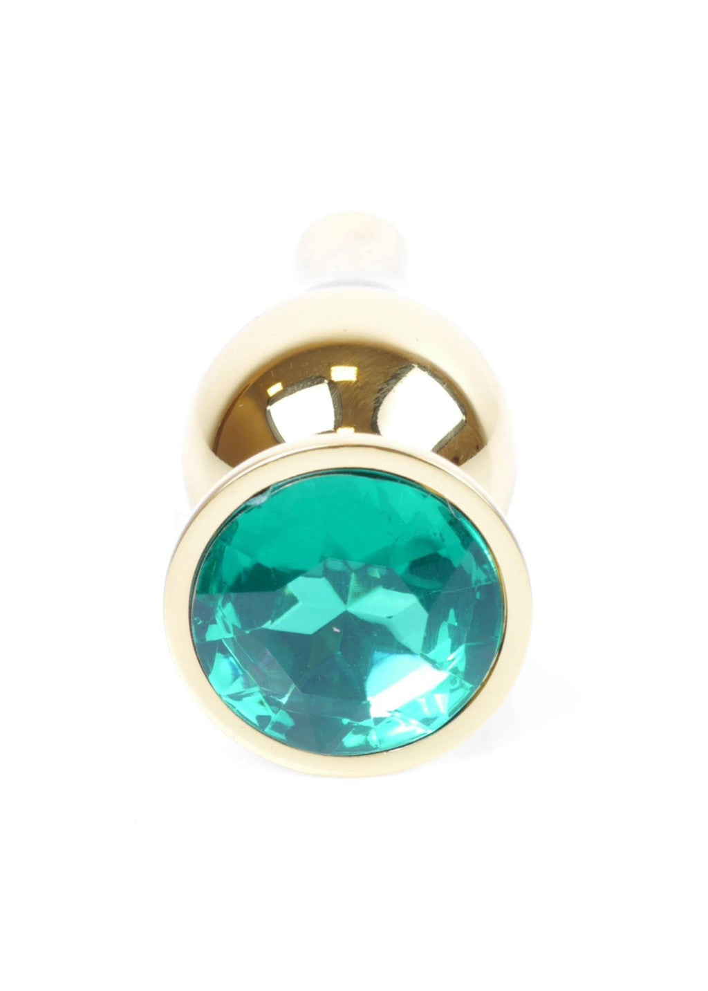 Anal Plug Metal Coolable Anatomical 9.5 Cm Green