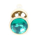 Anal Plug Metal Coolable Anatomical 9.5 Cm Green