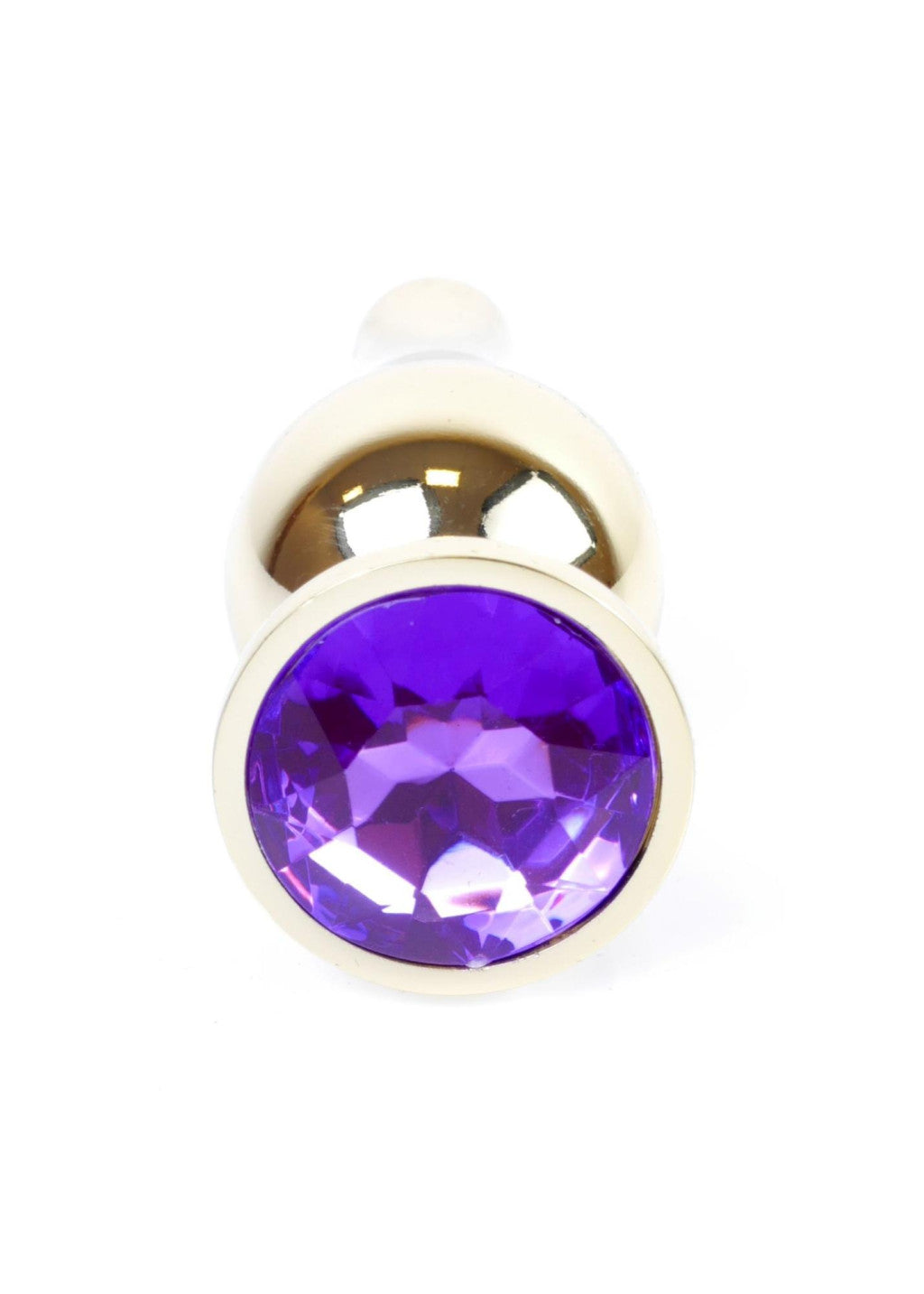 Anal Plug Metal Coolable Jeweled 9.5 Cm Purple
