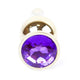 Anal Plug Metal Coolable Jeweled 9.5 Cm Purple
