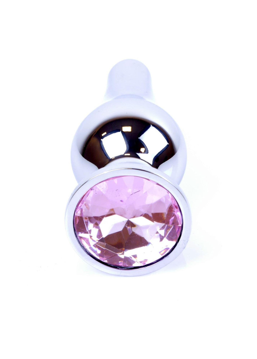 Anal Plug With Steel Jewelry Coolable And Heatable 9.5 Cm Silver