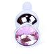 Anal Plug With Steel Jewelry Coolable And Heatable 9.5 Cm Silver