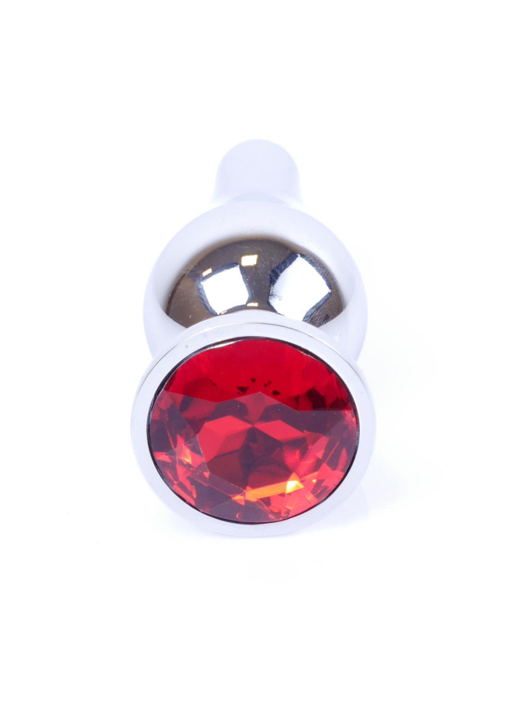 Anal Plug Anatomical Shape Decorative Base Edge 9.5 Cm Red