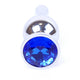 Mylove Toys Anal Plug Metal Coolable Decorative Stone 9.5 Cm Dark Blue