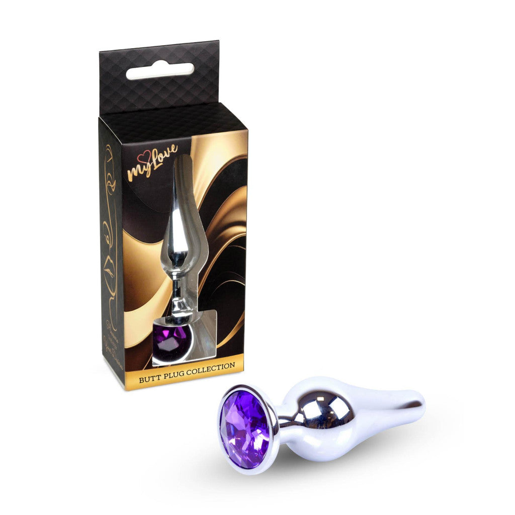 Mylove Toys Anal Plug Metal Coolable Heatable 9.5 Cm Purple