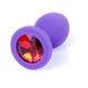 Sex Toy Anal Plug Silicone Decorated 7 Cm Red