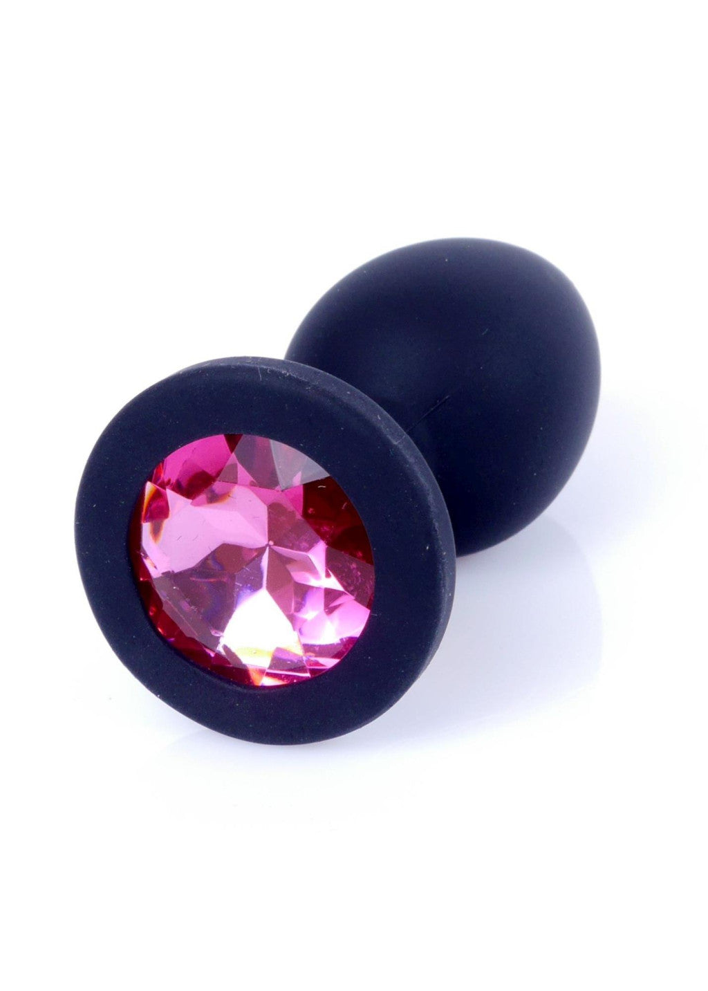 Anal Plug Silicone Smooth Surface Polished Diamond 7 Cm Pink