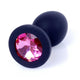 Anal Plug Silicone Smooth Surface Polished Diamond 7 Cm Pink