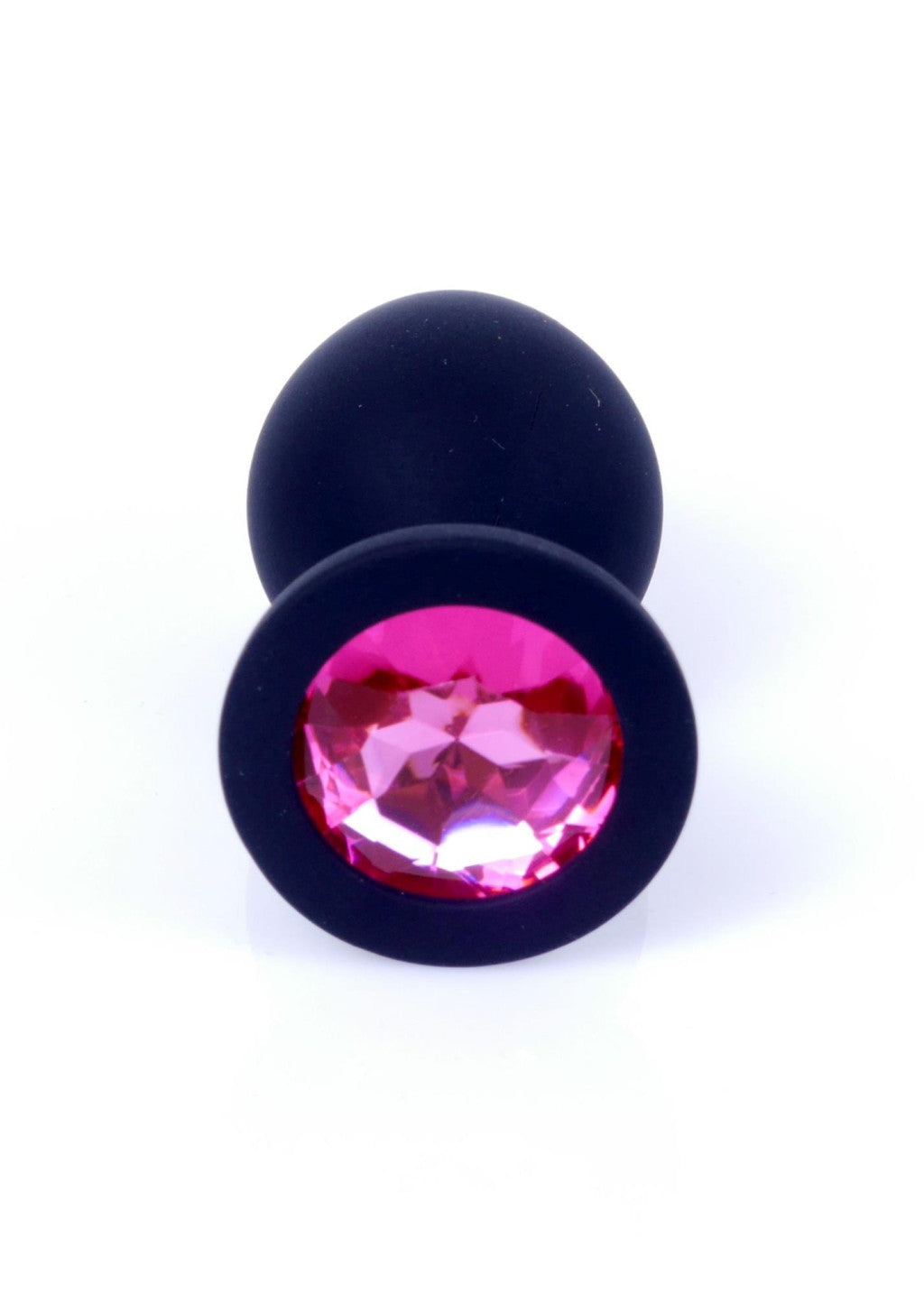 Anal Plug Silicone With Jewel Tip Ball Shape 8 Cm Pink Box
