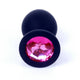 Anal Plug Silicone With Jewel Tip Ball Shape 8 Cm Pink Box