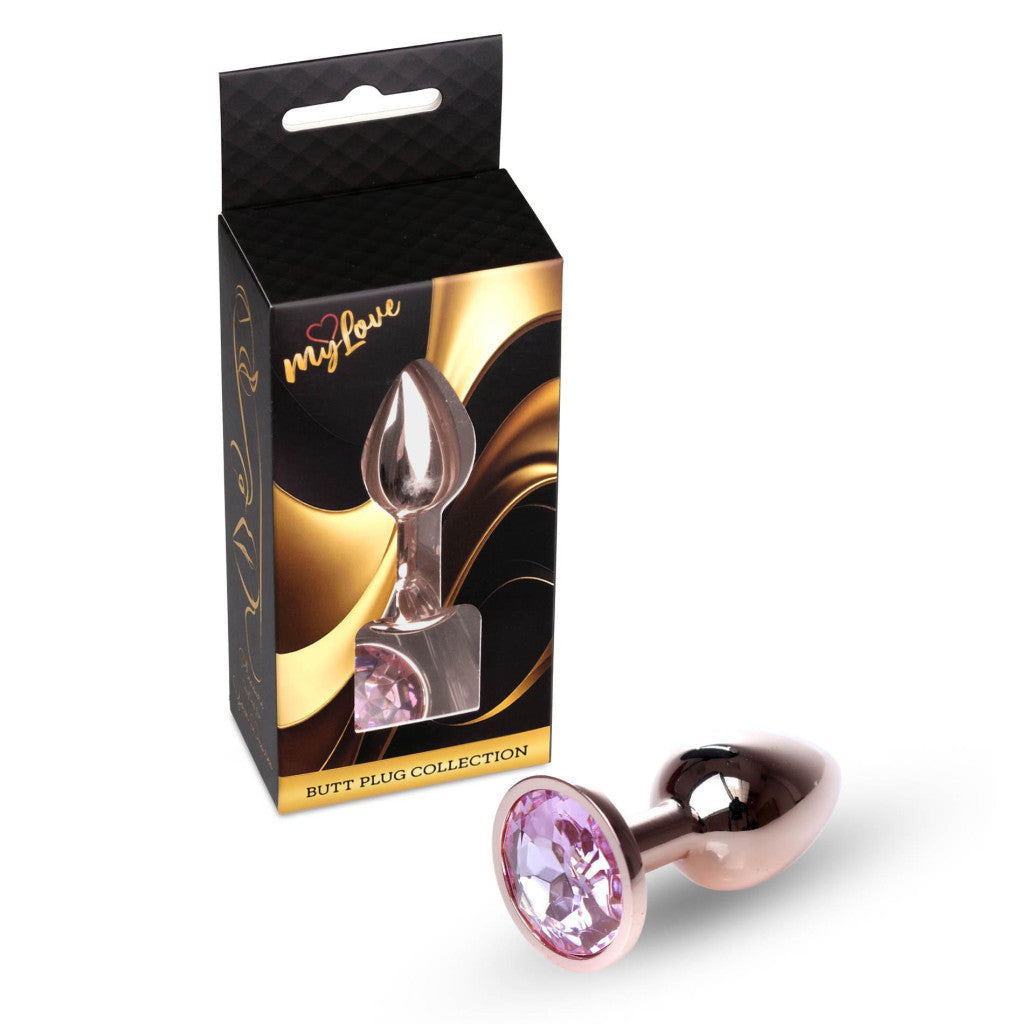 Mylove Toys Anal Plug Metal Coolable Heatable 7 Cm Red Gold