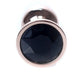 Anal Plug Metal Cooling And Heating 7 Cm Black Red Gold Stone