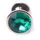 Anal Plug Wide Base Exclusive Steel Green 7 Cm 2.7 Cm